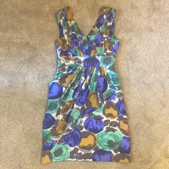 BCBGMAXAZRIA Floral dress Size 0 BCBG - Picture 1 of 7
